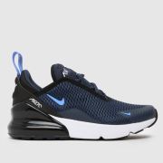 Nike navy air max 270 Boys Junior trainers