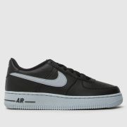 Nike black & grey air force 1 Boys Youth trainers