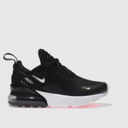 Nike black & white air max 270 Junior trainers