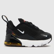 Nike black & gold air max 270 Toddler trainers