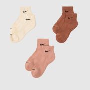 Nike multi everyday ankle socks 3 pack