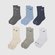 Nike multi everyday crew socks 6 pack