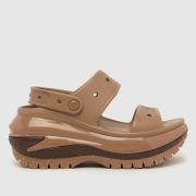 Crocs mega crush sandals in brown