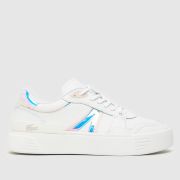 Lacoste l002 evo trainers in white & pink