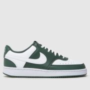 Nike court vision low trainers in white & green