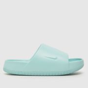 Nike calm slide sandals in pale blue