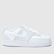 Nike court vision low next nature trainers in pale blue