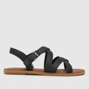 TOMS sicily sandals in black