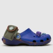 Crocs x fortnite battle bus clog sandals in blue