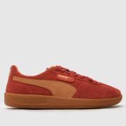 PUMA palermo trainers in beige & brown