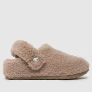 Crocs brown classic cozzzy Junior slippers