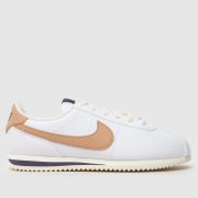 Nike white & beige cortez Youth trainers