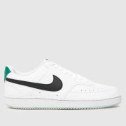 Nike court vision low next nature trainers in white & black