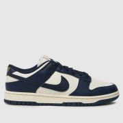 Nike dunk low trainers in ivory & navy