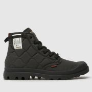 Palladium pampa re-quilted trainers in black