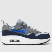 Nike grey multi air max 1 easyon Boys Junior trainers