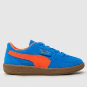 PUMA blue multi palermo Boys Junior trainers