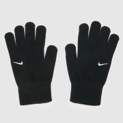 Nike black & white knit swoosh 2.0 gloves