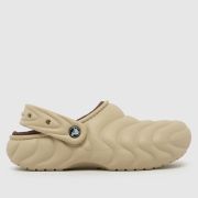 Crocs classic lined overpuff clog sandals in beige