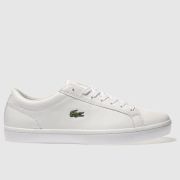 Lacoste straightset trainers in white