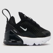 Nike black & white air max 270 Toddler trainers