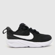 Nike black & white star runner 4 Toddler trainers