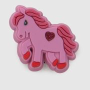 Crocs pink multi jibbitz pony with heart