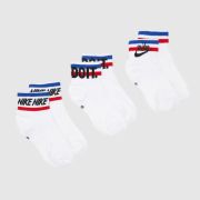 Nike white kids essential sock 3 pack