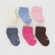 Nike multi kids infant terry socks 6 pack