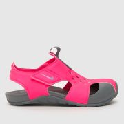 Nike pink sunray protect 2 Girls Junior sandals