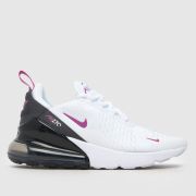 Nike white multi air max 270 Girls Youth trainers