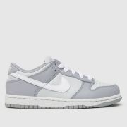 Nike grey dunk low Junior trainers