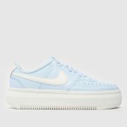 Nike court vision alta trainers in pale blue