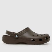 Crocs classic clog sandals in dark brown