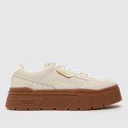 PUMA mayze stack trainers in beige