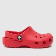 Crocs red classic clog Junior sandals