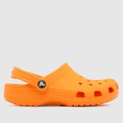 Crocs orange classic clog Youth sandals