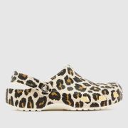 Crocs print classic leopard clog Youth sandals