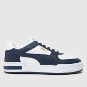 PUMA ca pro classic trainers in navy & white