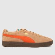 PUMA delphin trainers in beige multi