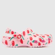 Crocs pink multi classic cherry clog Girls Junior sandals