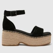 TOMS laila wedge sandals in black