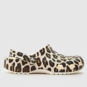 Crocs classic leopard clog sandals in print