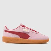 PUMA palermo trainers in pink multi