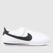 Nike white & black cortez ez Junior trainers