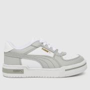 PUMA white & grey ca pro classic Junior trainers