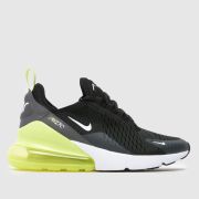 Nike black & green air max 270 Youth trainers