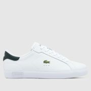 Lacoste powercourt trainers in white