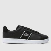 Lacoste carnaby set trainers in black & white