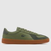 Lacoste baseshot pro trainers in dark green